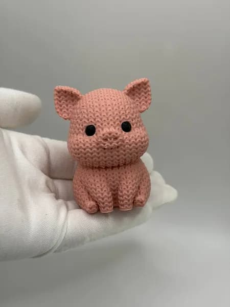 Мини-фигурка игрушка Милый поросенок 3D-печать