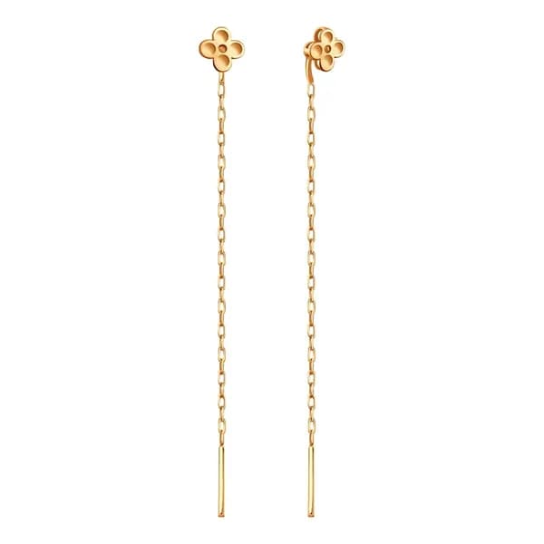 Золотые серьги DIAMANT-ONLINE 585 пробы