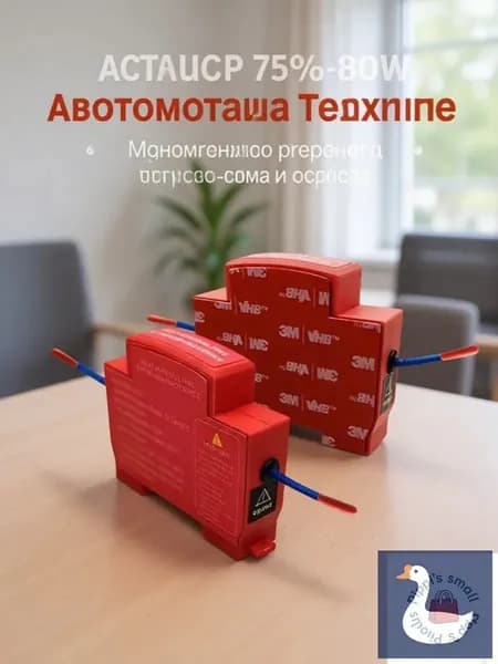 Самоактивирующийся огнетушитель для электрических шкафов, двойное сопло, монтаж на клей