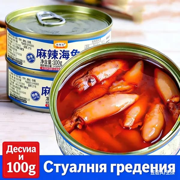 Превосходный острый морской заяц 100г, консервированный премиум, комплект 1 банки