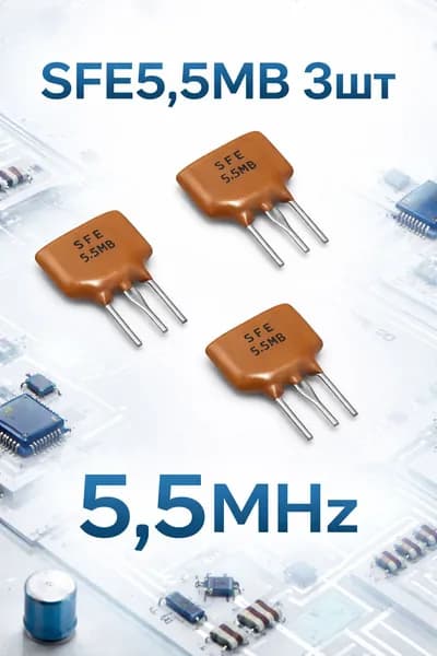 Кварцевый фильтр SFE5.5MB 5.5MHz полосовой