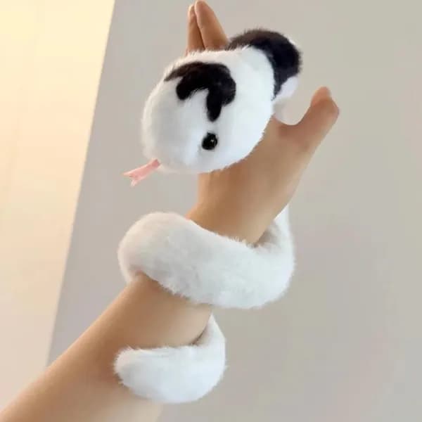 Мягкая игрушка змейка браслет на руку