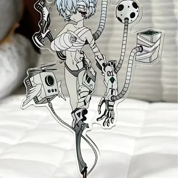 Rei Ayanami акриловая подставка, фанатский мерч Evangelion,8,1,перламутровый