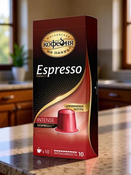 Кофе в капсулах, Московская Кофейня на паяхъ,(МКП) Espresso Intense , 10 шт по 5 гр.