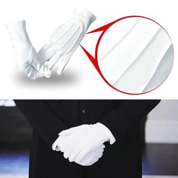 Перчатки хлопковые косметические для рук / перчатки белые хлопковые