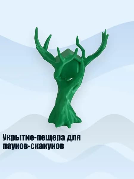 Укрытие-пещера для пауков-скакунов, Зеленый