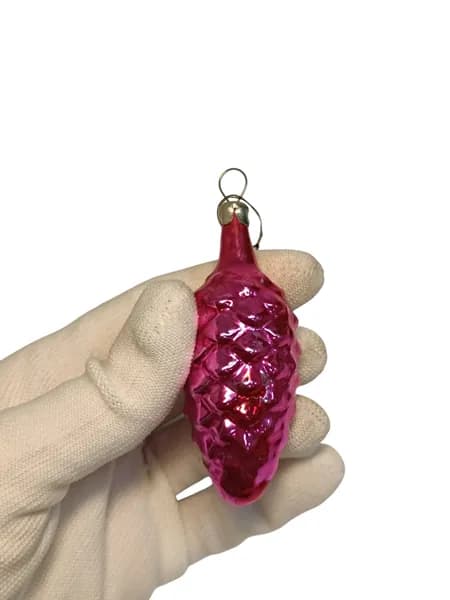 Советская винтажная елочная игрушка, Шишка. Сделано в СССР.