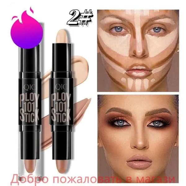 Двусторонний Карандаш-консилер QIC И Контурный Стик