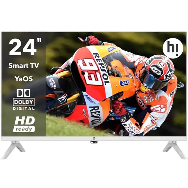 Hi Телевизор HY-24H01FW 24" HD, белый