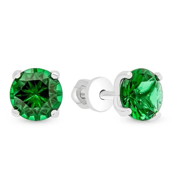 Серьги женские с фианитами серебро 925 пробы 585GOLD