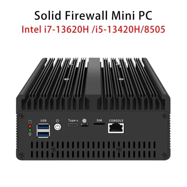 Мини-ПК i7-13620H (Intel Core i7-13620H, RAM Отсутствует, SSD 50 ГБ, Intel Graphics, Windows 11 Pro), SZBOX H14  13620H  0+0, черный