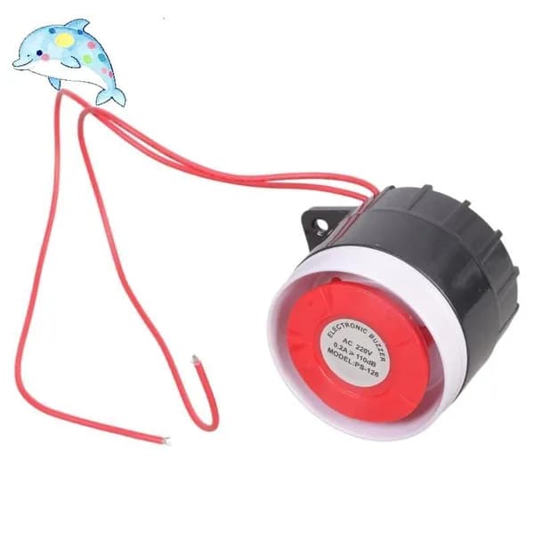 Громкая сирена 120 дБ с мигалкой, 220V