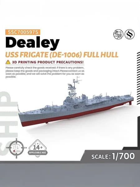 LYMODEL-SS SSC700597S 1/700 Фригат USS Dealey (DE-1006) Полный корпус Модель корабля