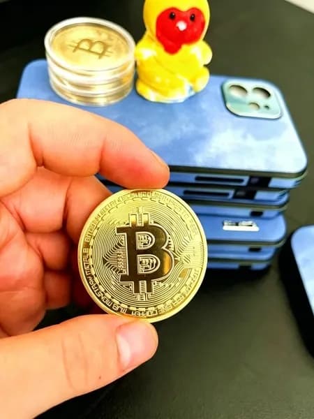 Сувенирная монета Биткоин (Bitcoin) BTC, монетка биткойн