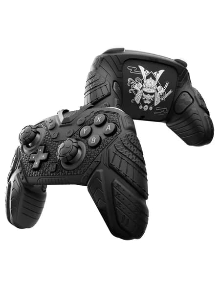 PlayVital чехол для геймпада Nintendo Switch 2 Pro, силиконовый Samurai Armor Edition, накладки на стики и задние кнопки, защита от ударов, чёрный