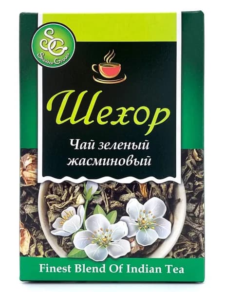 Shekhor Зеленый чай жасминовый /Green jasmine Tea/Шехор /100 гр