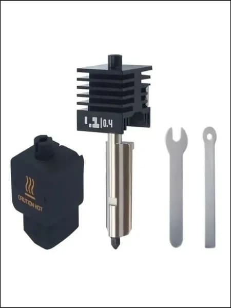 Хотенд (hotend kit) для Bambulab H2D H2S,Комплект горячего торца,аксессуары для 3d-принтеров bambuboo,Закаленная сталь сопло/0.4mm
