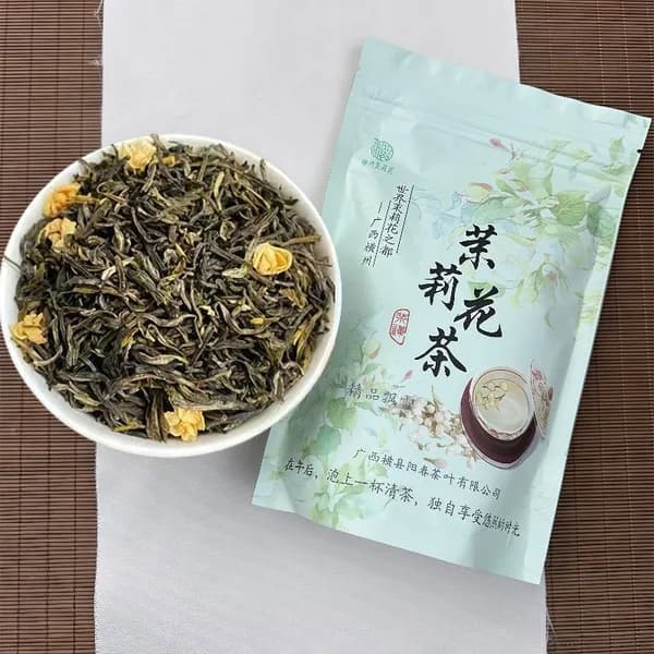 Аутентичный жасминовый чай Guangxi Hengxian, зеленый чай с сильным ароматом, устойчивый к завариванию, рассыпной чай