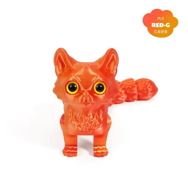 Яркий 3D-печатный кот, набор 3D-печатных игрушек с подвижными суставами для спокойного расслабления, антистрессовый 3D- декор в виде животного взрослых и детей.