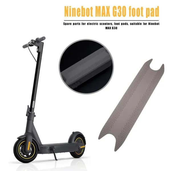 Силиконовый коврик для подножки Ninebot MAX G30, серый, 625 150 3 мм