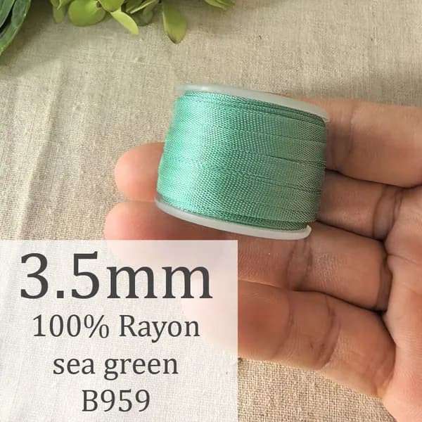 100% вискозная лента для вышивки, шитья и украшения кукол 3.5mm