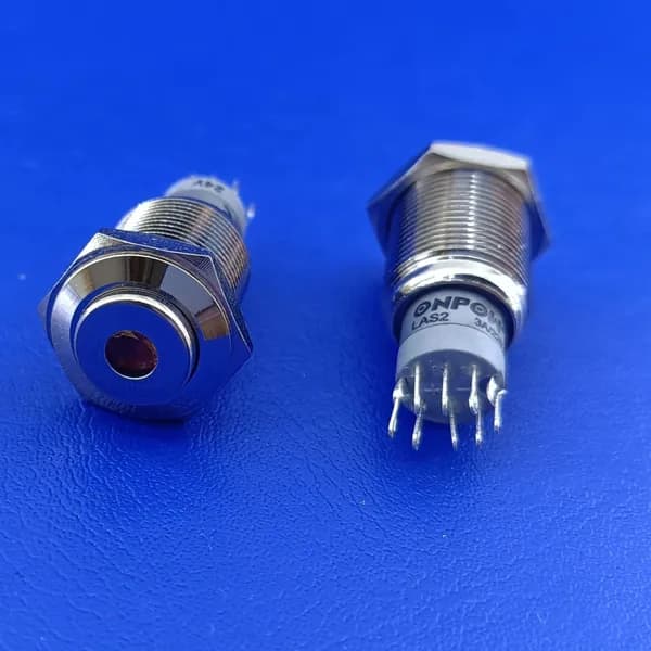 1 штука Кнопка антивандальная LAS2GQH-22ZD/24V оранжевая мет 3A 250V (арт.62492)