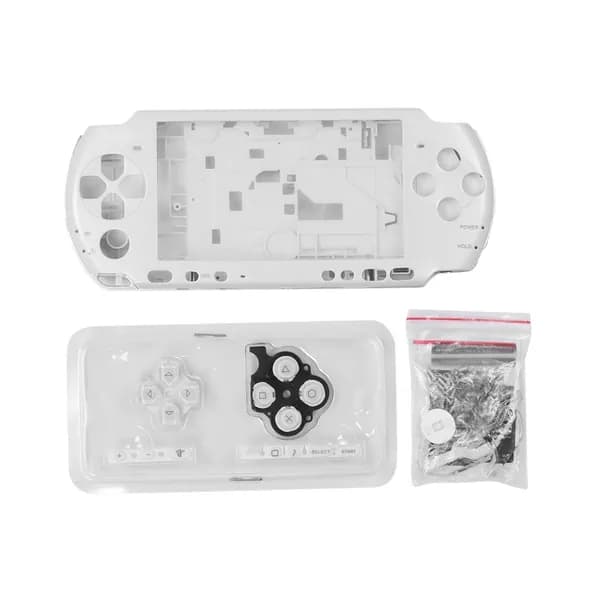 корпус для PSP3000 из PC материала, белый, с комплектом аксессуаров