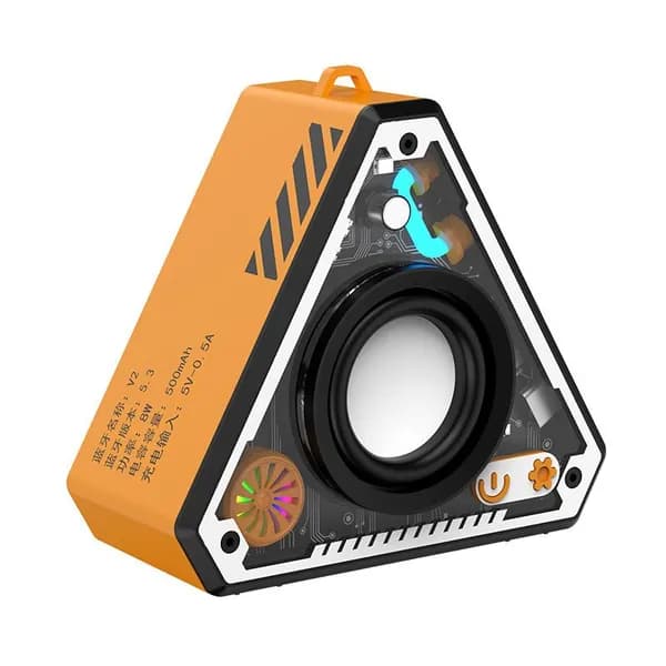 Беспроводная Bluetooth мини-колонка v2 для улицы с функцией подключения двух устройств, поддержкой карт памяти и голосовым оповещением, мини-умная колонка.