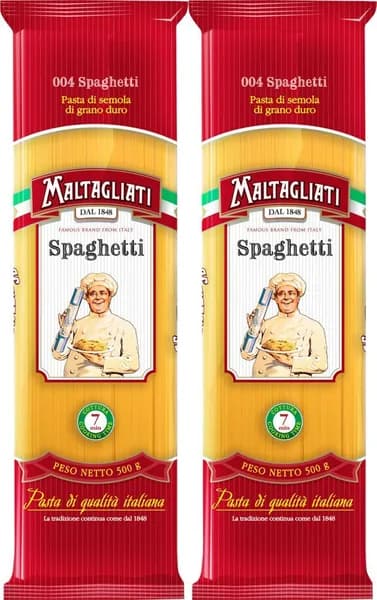 Макаронные изделия Maltagliati Spaghetti No 004, комплект: 2 упаковки по 450 г