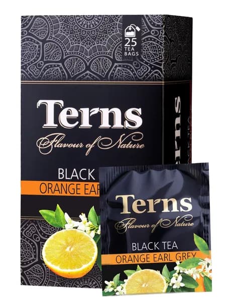 Terns "Orange Earl Grey" чай с ароматом бергамота, 25 пак