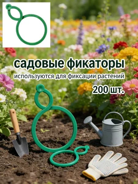 Скобы садовые 1 мм ø1 мм abs пластик 199 шт