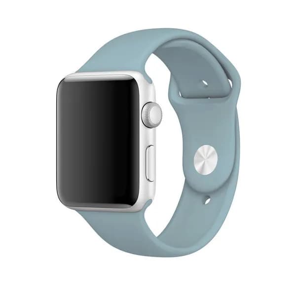 Ремешок для Apple Watch 44/45/46/49 mm размер M/L, силиконовый, цвет Синий, браслет на смарт-часы Эпл Вотч для iWatch Series 11 10 9 8 7 SE Ultra 3 Ultra 2 Ultra совместимый