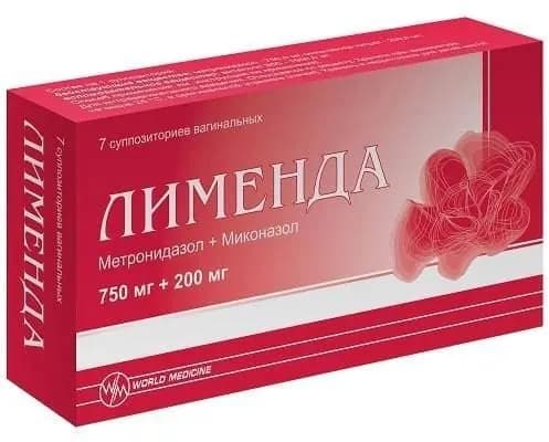 Лименда супп вагин 750 мг +200 мг х7