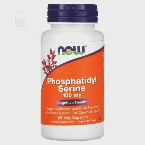 NOW Foods, Phosphatidyl Serine, 100 мг, 60 вегетарианских капсул