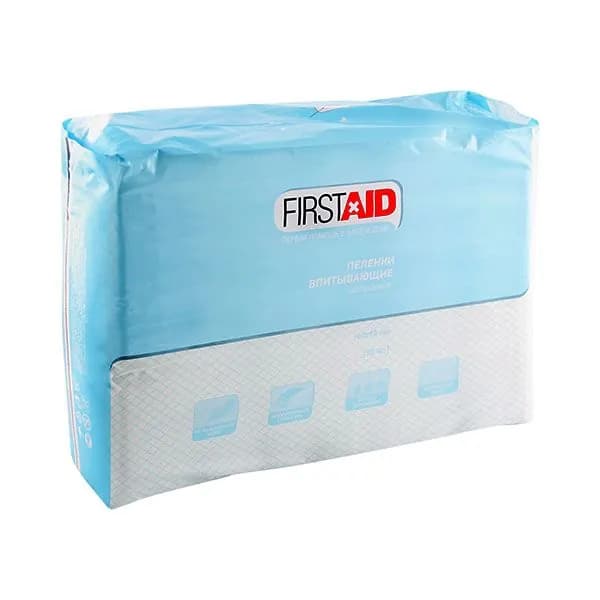 Пеленки медицинские впитывающие First Aid/Ферстэйд 60х90см 30шт