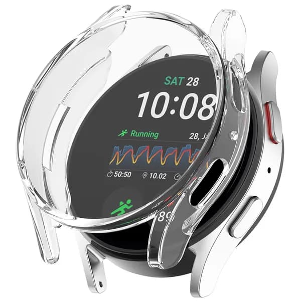 Прозрачный TPU-чехол для Samsung Galaxy Watch 7 (44 мм), полная защита