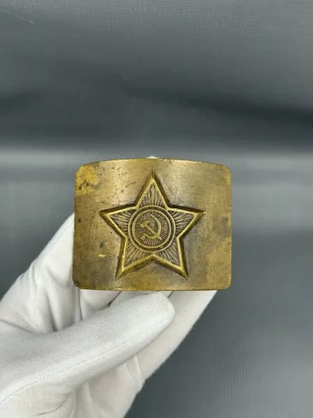 Бляха Солдатская СА Армия СССР Латунь Дембельская! Винтаж!