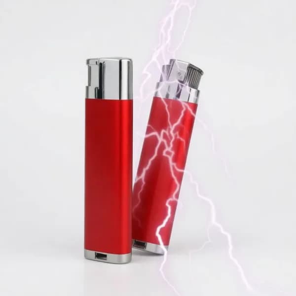 Прикольная зажигалка с эффектом удара током для розыгрышей друзей, игрушка-сюрприз для прикола и веселого настроения, оригинальный подарок мужчине