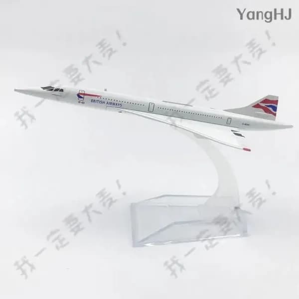 Remove / Металлическая модель самолета Concorde British Airways / авиация Конкорд.
