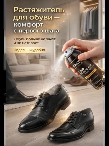 Растяжитель для обуви спрей универсальный