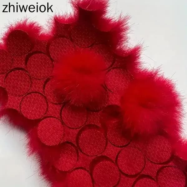 Шарик из искусственного меха норки,для украшения своими руками,3,5 см,100 штук