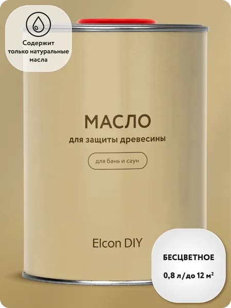 Масло для дерева Elcon DIY, масло для полка, 0,8 л