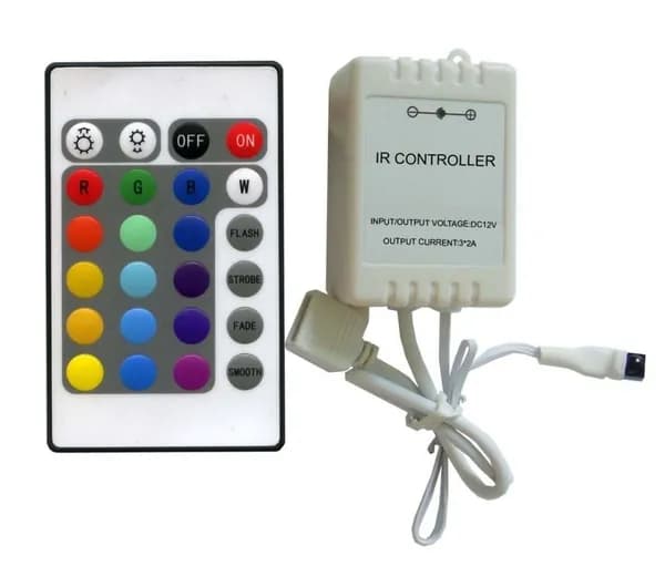 RGB контроллер с ИК пультом LN-IR44B (3 штуки)