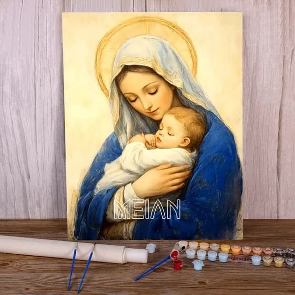 Набор для цифровой живописи, 30х40 см, 18 цветов