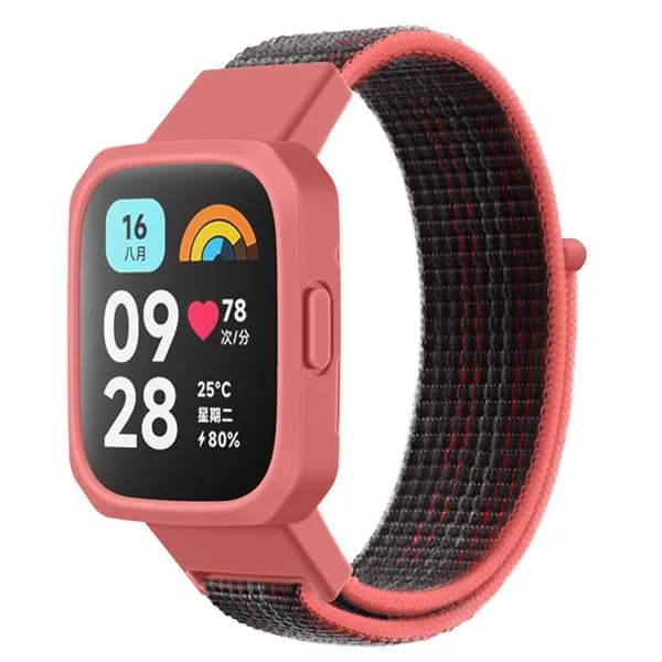 Nylon ремешок + дело для Xiaomi Redmi Watch; Браслет для Сяоми Редми Вотч 1 Лайт Ремень