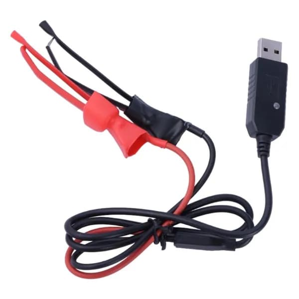 (1 шт.) Зарядное устройство с USB-кабелем и зажимом для аккумулятора раций Baofeng