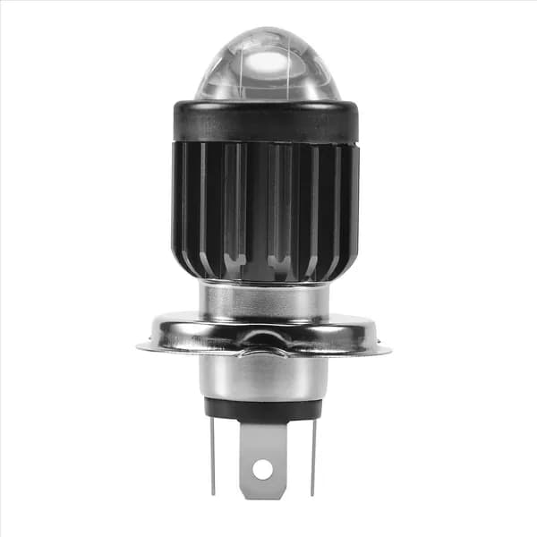 H4 мини LED проекторная фара для мотоцикла, двухцветная: белая и жёлтая / для ATV, скутеров и электровелосипедов, модель "H4".