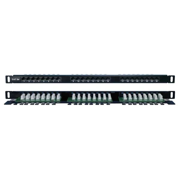 Патч-панель 19", 0.5U, 24 портов Hyperline PPHD-19-24-8P8C-C5E-110D