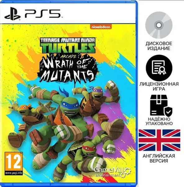 Игра Teenage Mutant Ninja Turtles Arcade Wrath of the Mutants (PlayStation 5, Английская версия)