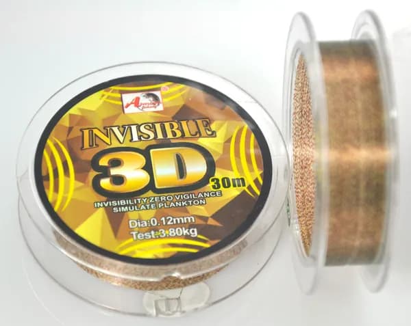 Леска монофильная INVISIBLE 3D 0,18 мм 30м